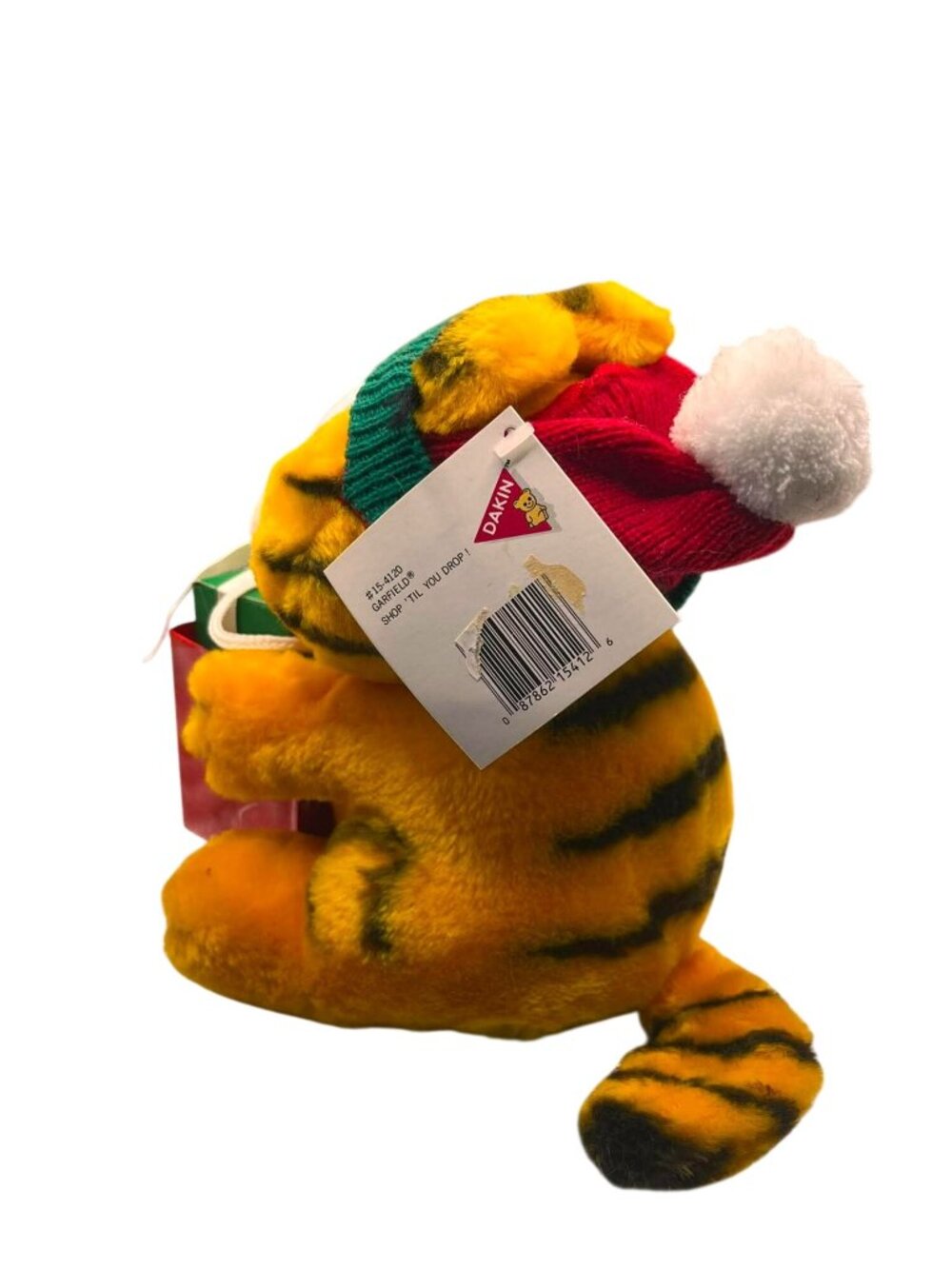 Vtg New Old Stock Garfield 9"Plush "Shop Til You Drop" 1980s Dakin - Picture 12 of 13